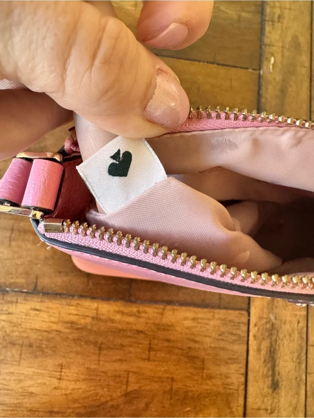 kate spade Pink Pebbled Leather Crossbody Bag with Adjustable Strap
